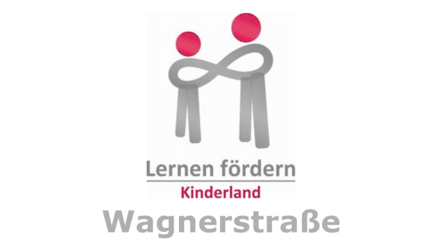 Logo von Lernen fördern, mit stilisierten Figuren und dem Text „Wagnerstraße“ darunter.